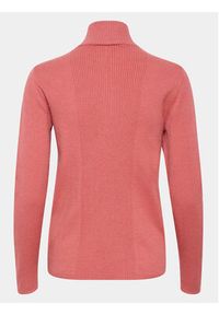 Cream Sweter Crdela High Neck 10610647 Różowy Straight Fit. Kolor: różowy. Materiał: wiskoza #3