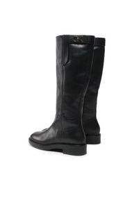 Calvin Klein Oficerki Rubber Sole Knee Boot W Hw HW0HW01255 Czarny. Kolor: czarny. Materiał: skóra #5