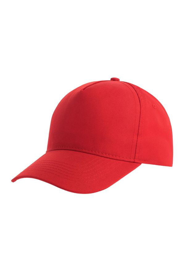 ATLANTIS - Dziecięca/Kids Recy Five 5 Panel Recycled Baseball Cap. Kolor: czerwony