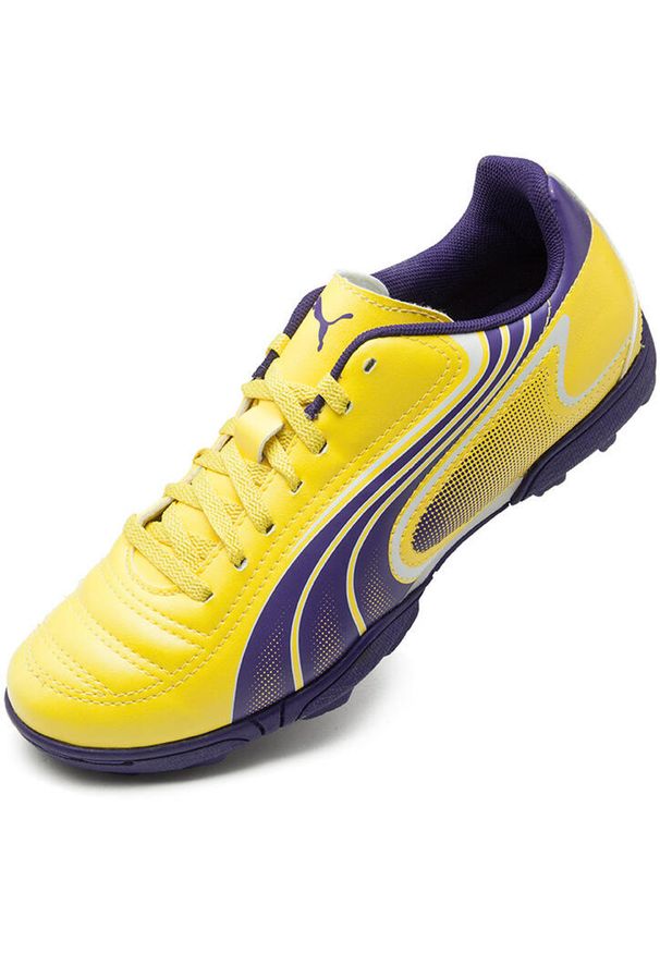 Puma V6.11 Tarfy Junior korki piłkarskie 38,5 syntetyczne. Kolor: fioletowy. Materiał: syntetyk. Sport: piłka nożna