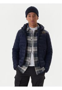 Kappa Kurtka przejściowa Logo Astrom 34243TW Granatowy Slim Fit. Kolor: niebieski. Materiał: syntetyk #1