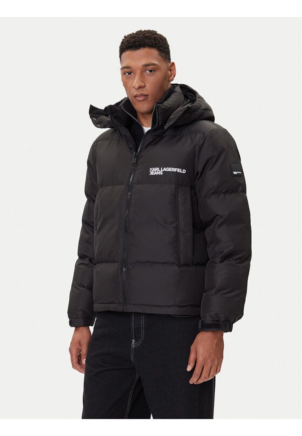 Karl Lagerfeld Jeans Kurtka zimowa A3M15033 Czarny Regular Fit. Kolor: czarny. Materiał: syntetyk. Sezon: zima