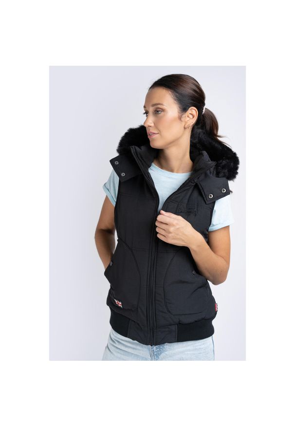 Damska kurtka puchowa Lonsdale Ansty. Kolor: czarny. Materiał: puch