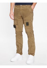 Aeronautica Militare Spodnie materiałowe 232PA1387CT1493 Brązowy Regular Fit. Kolor: brązowy. Materiał: materiał, bawełna #1