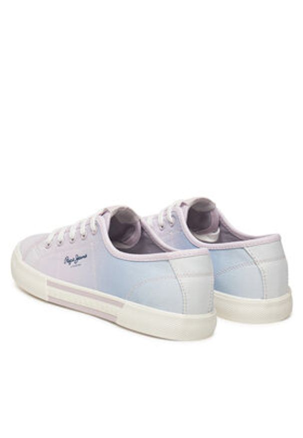 Pepe Jeans Tenisówki Brady Colors W PLS31600 Fioletowy. Kolor: fioletowy. Materiał: materiał