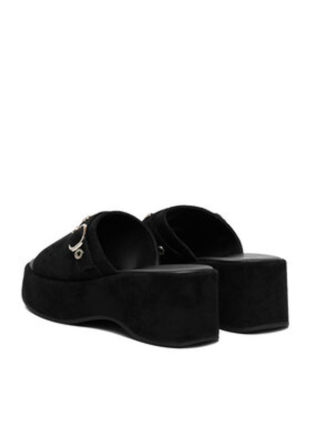 Guess Jeans Klapki CEO-HY20091-1 Czarny. Kolor: czarny. Materiał: materiał