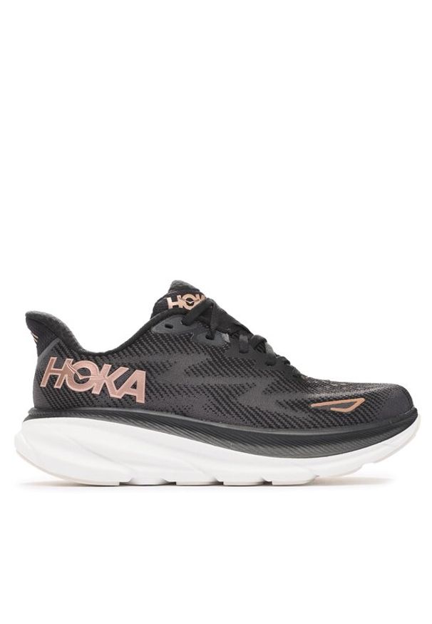 HOKA - Hoka Buty do biegania Clifton 9 1127896 Czarny. Kolor: czarny. Materiał: materiał