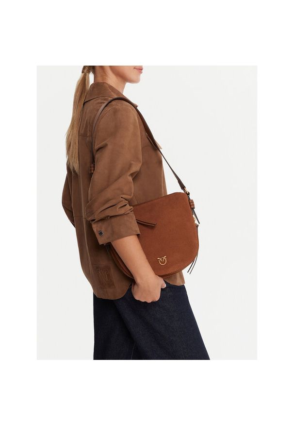 Pinko - Torebka PINKO. Kolor: brązowy