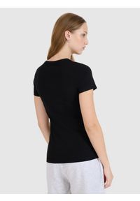 4f - 4F T-shirt slim gładki damski (2-pack) - czarny XXL. Okazja: na co dzień. Kolor: czarny. Materiał: dzianina, bawełna, jersey. Długość rękawa: krótki rękaw. Długość: krótkie. Wzór: gładki. Styl: klasyczny, sportowy, casual