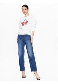 Pinko Jeansy Barbra 100218 A0FJ Granatowy Boyfriend Fit. Kolor: niebieski