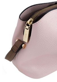 Ochnik - Różowa torebka damska z paskiem. Kolor: różowy. Rodzaj torebki: na ramię #5