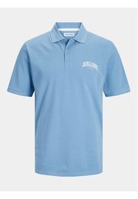 Jack & Jones - Jack&Jones Polo Josh 12247387 Niebieski Standard Fit. Typ kołnierza: polo. Kolor: niebieski. Materiał: bawełna #5