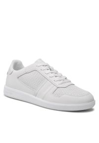 Sneakersy Calvin Klein Low Top Lace Up Lth HM0HM00471 Triple White 01S. Kolor: biały. Materiał: skóra #1