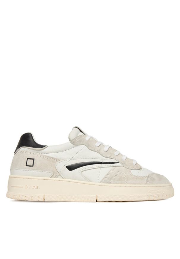 D.A.T.E. Sneakersy Torneo Pure Basic M431-TP-BA Biały. Kolor: biały. Materiał: skóra