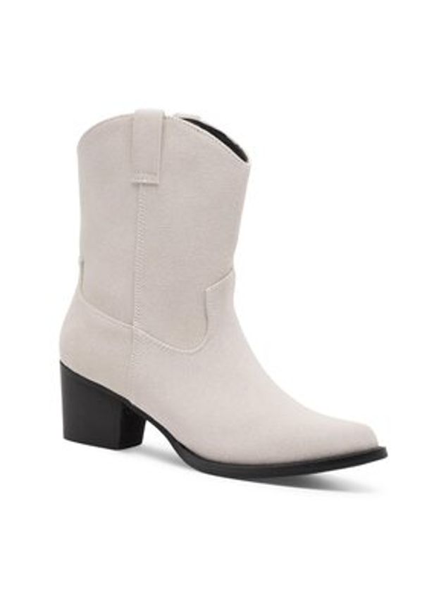 Jenny - JENNY Kowbojki EMILY HY2219-4 Szary. Kolor: szary. Materiał: syntetyk