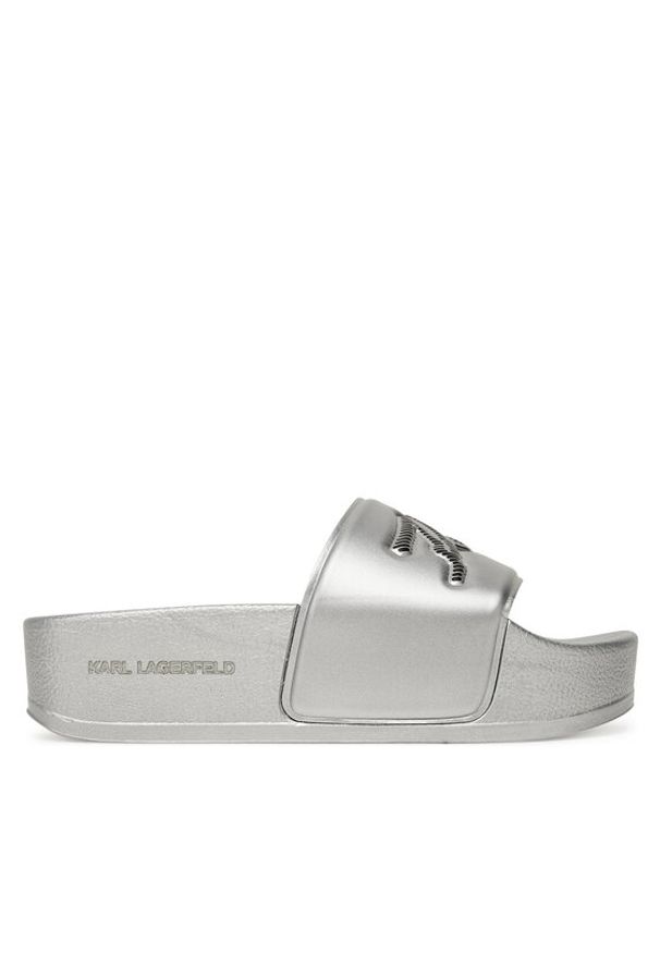 Karl Lagerfeld - KARL LAGERFELD Klapki Kondo Maxi KL80872 Srebrny. Kolor: srebrny. Materiał: skóra