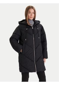 BOSS Płaszcz zimowy C_Piapolly 50548027 Czarny Regular Fit. Kolor: czarny. Materiał: syntetyk. Sezon: zima