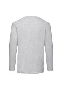 FRUIT OF THE LOOM - Koszulka Z Długim Rękawem Dla Dorosłych Unisex Valueweight. Kolor: szary. Długość rękawa: długi rękaw. Długość: długie