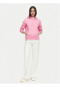 Tommy Jeans Bluza Flag DW0DW19958 Różowy jasny Regular Fit. Kolor: różowy. Materiał: bawełna #5