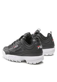 Fila Sneakersy Disruptor Teens FFT0029.80010 Czarny. Kolor: czarny. Materiał: skóra