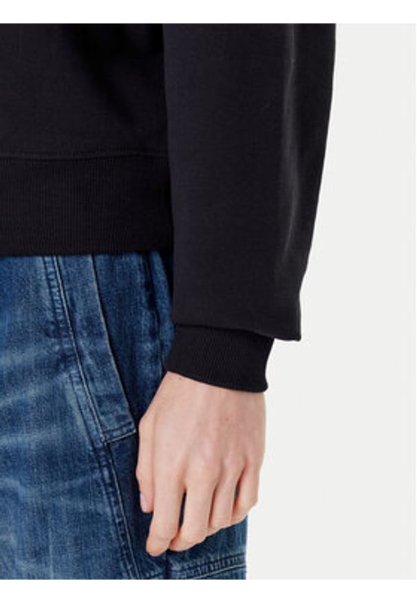 Guess Jeans Bluza W5YQ09 K68I4 Czarny Regular Fit. Kolor: czarny. Materiał: bawełna