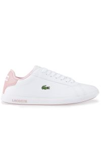 Buty Lacoste Graduate 0721 1 SUJ 741SUJ0006-1Y9 - białe. Kolor: biały. Materiał: skóra ekologiczna. Szerokość cholewki: normalna #1