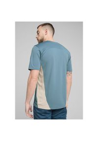 Puma - Męska koszulka treningowa Olympique Marsylia PUMA Bold Blue Putty Beige. Kolor: wielokolorowy, beżowy, niebieski. Materiał: materiał