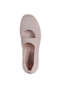 skechers - Mieszkania Skechers Arya - Lovesome, Kobiety. Kolor: różowy. Materiał: materiał. Sport: fitness