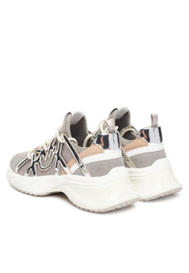 Pinko - PINKO Sneakersy Ariel 01 SS0023T040 Szary. Kolor: szary. Materiał: materiał