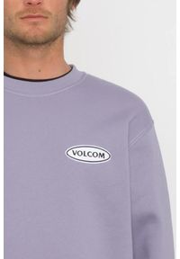 Bluza sportowa męska Volcom Workard Crew. Kolor: fioletowy. Materiał: poliester, bawełna
