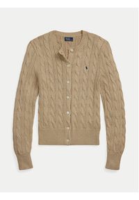 Polo Ralph Lauren Kardigan 211891643021 Beżowy Slim Fit. Typ kołnierza: polo. Kolor: beżowy. Materiał: bawełna #3
