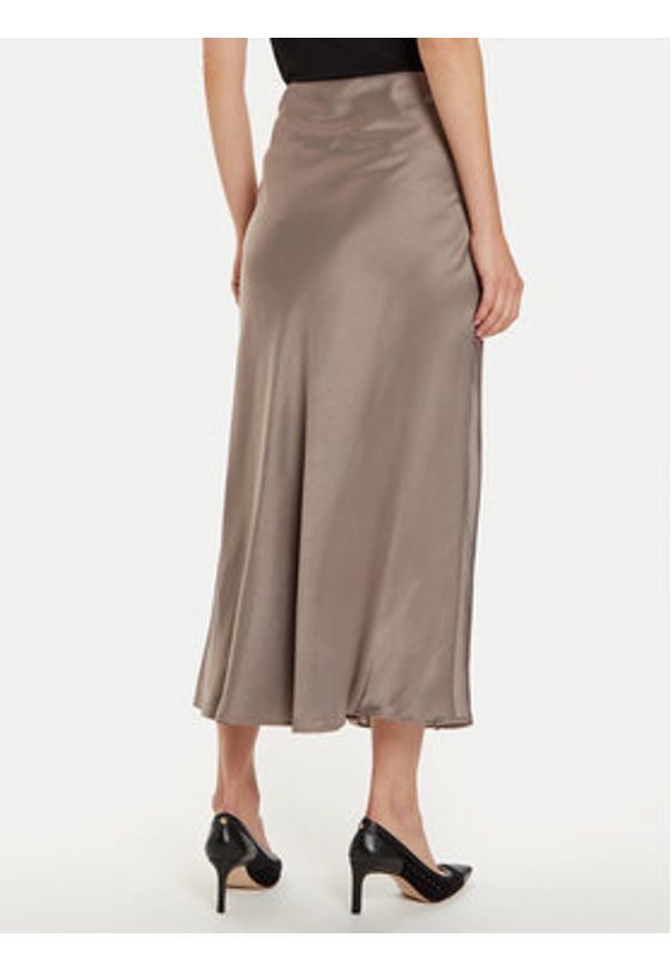 Guess Spódnica midi Anastasia W4BD56 WGIG2 Beżowy Regular Fit. Kolor: beżowy. Materiał: syntetyk