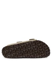 Birkenstock Klapki Arizona Bs 0951303 Khaki. Kolor: brązowy. Materiał: zamsz, skóra