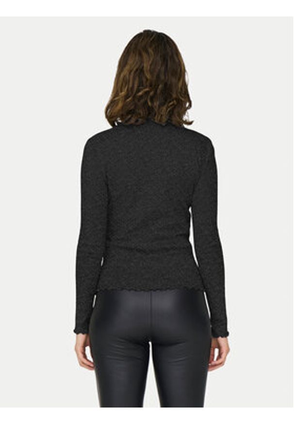only - ONLY Bluzka Emma 15331094 Czarny Regular Fit. Kolor: czarny. Materiał: bawełna
