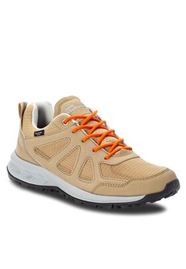 Jack Wolfskin Trekkingi Woodland 2 Texapore Low W 4051341 Beżowy. Kolor: beżowy. Materiał: materiał