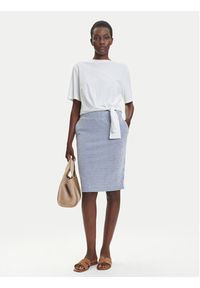 Olsen Spódnica ołówkowa 16001511 Niebieski Slim Fit. Kolor: niebieski. Materiał: bawełna, syntetyk