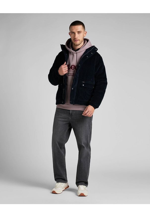 Lee - LEE CORD PUFFER MĘSKA KURTKA PRZEJŚCIOWA SZTRUKSOWA SZTRUKS SKY CAPTAIN L87FDCHY 112321552. Materiał: sztruks