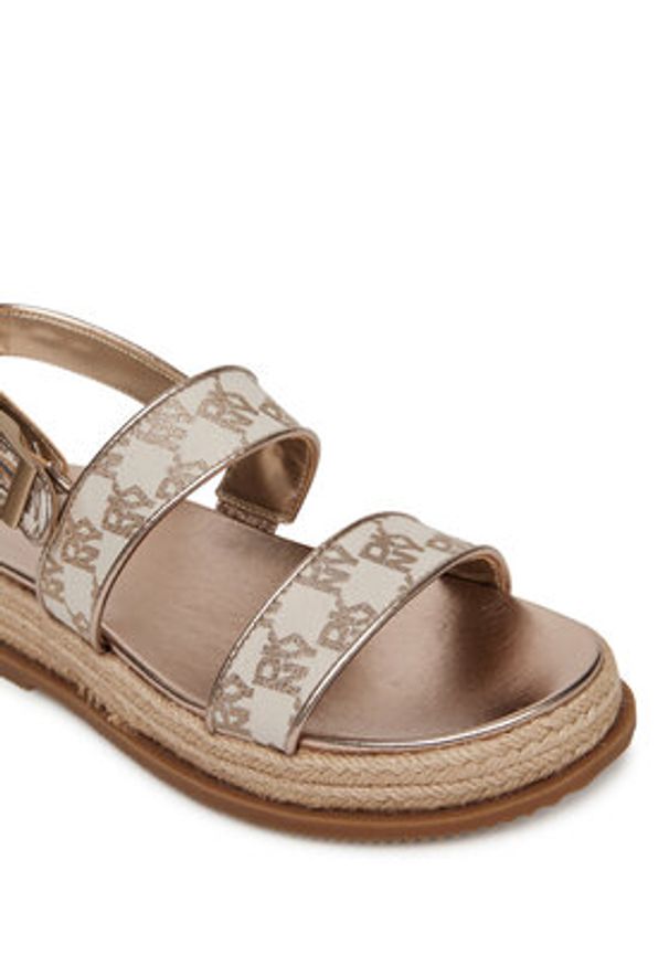 DKNY Espadryle Bernae K1598945 Beżowy. Kolor: beżowy. Materiał: materiał