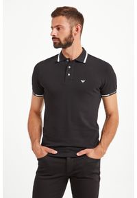 Emporio Armani - POLO EMPORIO ARMANI. Typ kołnierza: polo. Wzór: jednolity, nadruk. Styl: sportowy #1