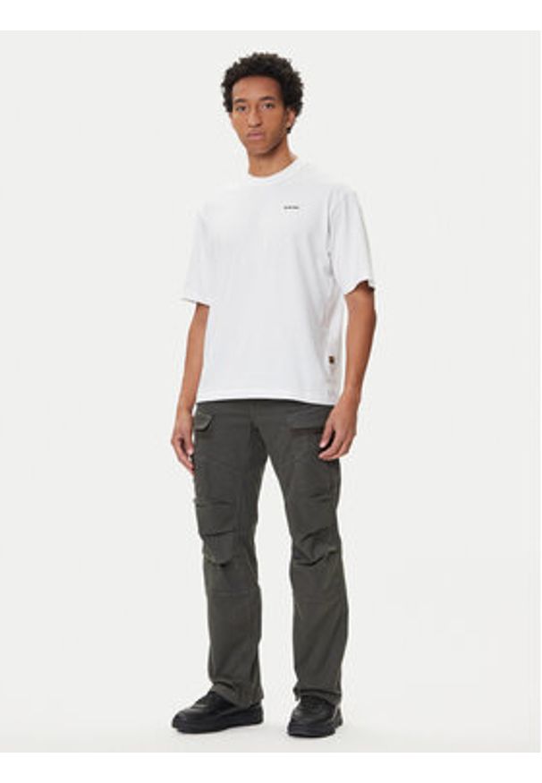 G-Star RAW - G-Star Raw T-Shirt Base D26817-D593 Biały Boxy Fit. Kolor: biały. Materiał: bawełna