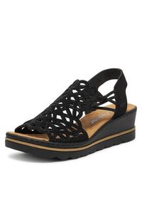 Rieker Sandały CEO-67465-00 Czarny. Kolor: czarny. Materiał: materiał #6