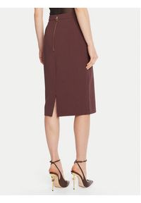 Elisabetta Franchi Spódnica ołówkowa GO-137-56E2-V320 Bordowy Regular Fit. Kolor: czerwony. Materiał: syntetyk #5