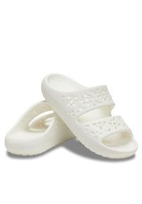 Crocs Klapki Classic Floral Cutout Sandal 210966 Biały. Kolor: biały #4