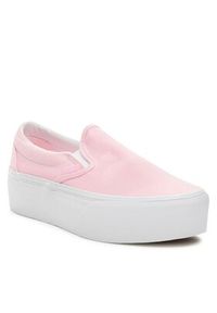 Vans Tenisówki Ua Classic Slip-On Stackform VN0A7Q5RZXK1 Różowy. Zapięcie: bez zapięcia. Kolor: różowy. Materiał: materiał #3