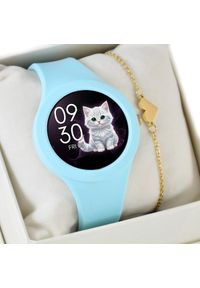 Smartwatch Gravity Zestaw dziecięcy zegarek SMARTWATCH GRAVITY na Komunię GT14-4 blue + bransoletka. Rodzaj zegarka: smartwatch #1