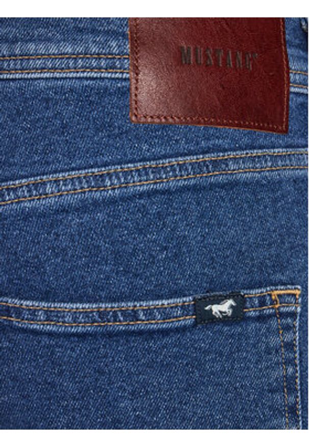 Mustang Jeansy 1014863 Granatowy Slim Leg. Kolor: niebieski