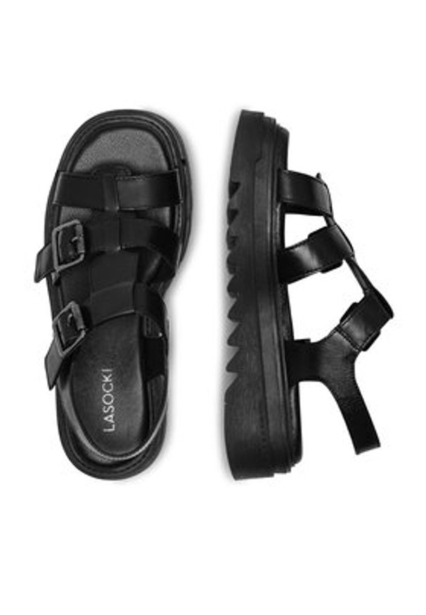 Lasocki Sandały WB-TAMMY-14 Czarny. Kolor: czarny. Materiał: skóra