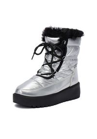 DeeZee Śniegowce HY002-1 Srebrny. Kolor: srebrny. Materiał: materiał, syntetyk #6