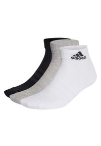 Adidas - Skarpety adidas Cushioned Sportswear Ankle Socks 3p. Kolor: wielokolorowy, szary #1