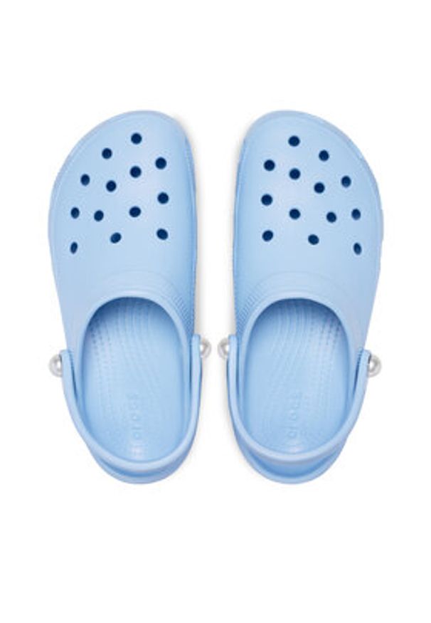Crocs Klapki Classic Platform Pearl Clog 211231 Niebieski. Kolor: niebieski. Obcas: na platformie
